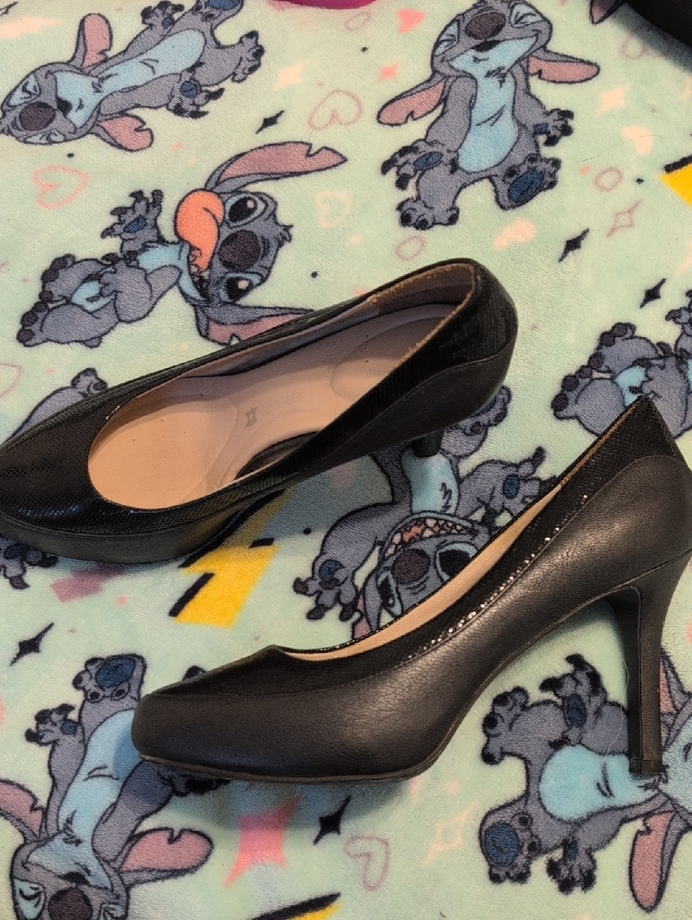 Rockport Black Leather Pump Heels